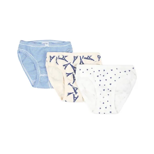 PETIT BATEAU 3 шт Белый+Желтый+Синий Kids Трусы