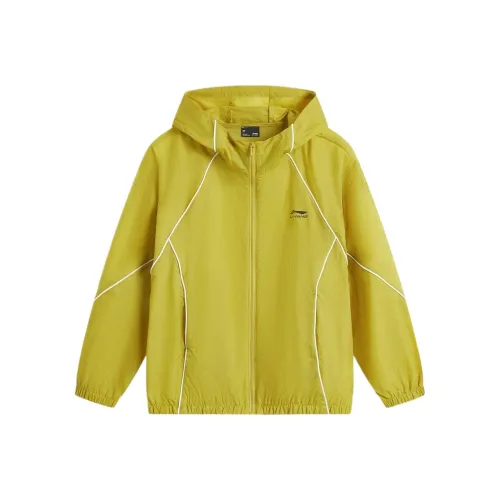 LINING YOUNG Детские софтшелл-куртки Смешанный Желтый Детский