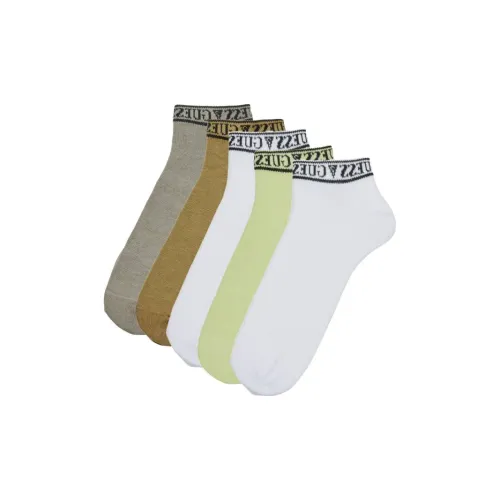 GUESS 5 пар белых + зеленых + белых + коричневых + серых мужских носков