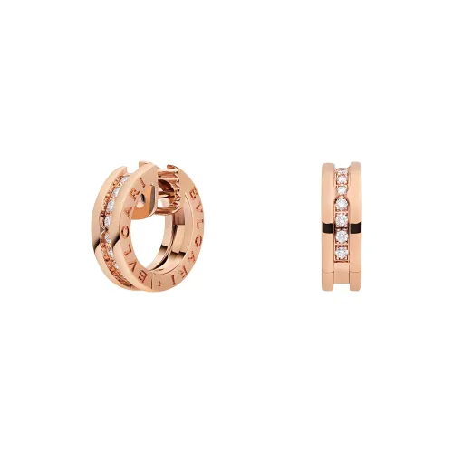 BVLGARI B.Zero1 Series 18К Розовое золото Серьги Унисекс Розовое золото