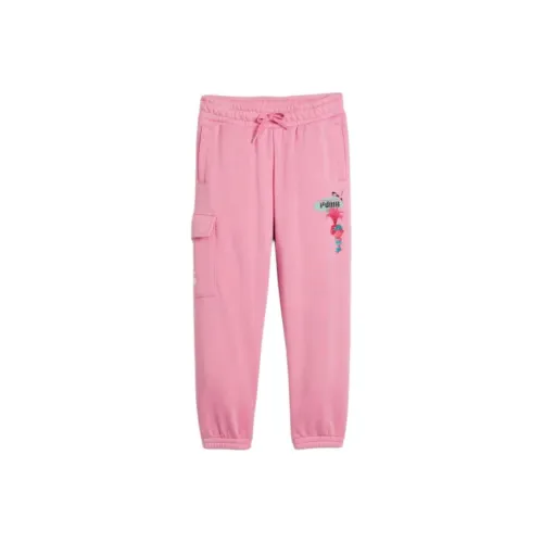 PUMA TROLLS SS24 Повседневные штаны Дошкольные Розовый