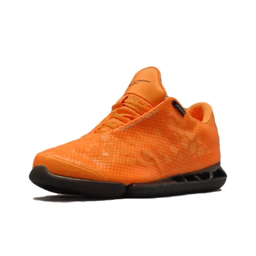 PORSCHE DESIGN x Adidas Tubular Bounce Slip-Resistant Abrasion-Resistant Low Top Casual Shoes Men's Orange