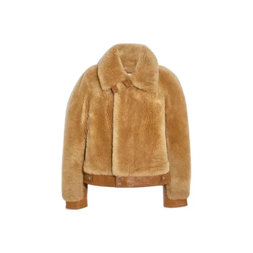 COACH Бархат Feel Пальто Женские Карамель