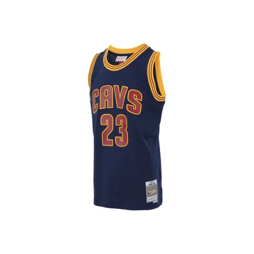 MITCHELL NESS Mitchell Ness NBA series FW24 Баскетбольная Джерси Мужская Темно-синяя