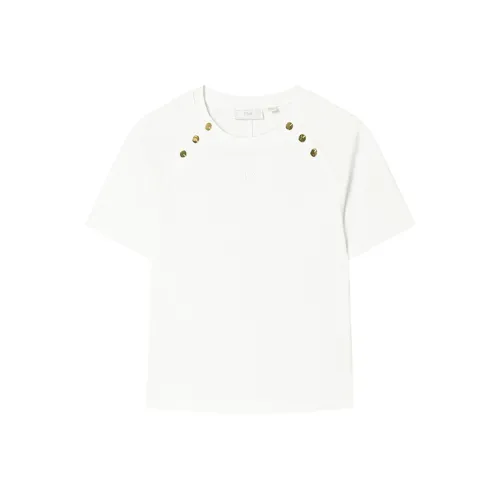 FILA Реглан рукав T-рубашка Женская Облачный белый