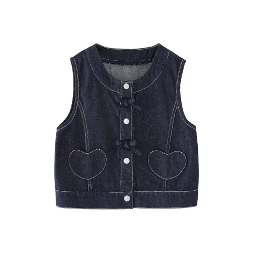 JELLYBABY Джинсовый жилет синий для детей 3-7 лет