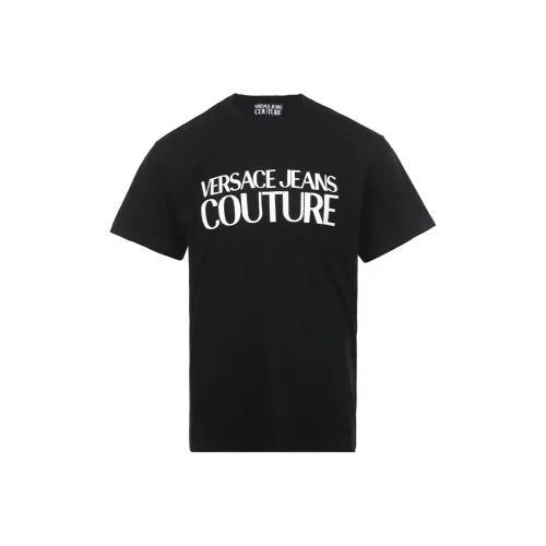 VERSACE JEANS COUTURE SS25 T-Shirt Мужской Черный
