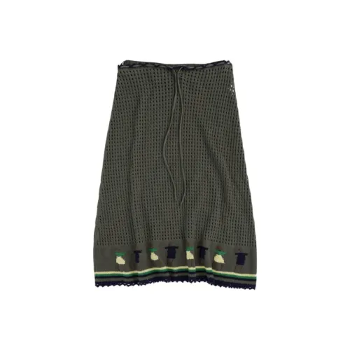 Short Sentence SS25 Повседневный Длинный Юбка Женские