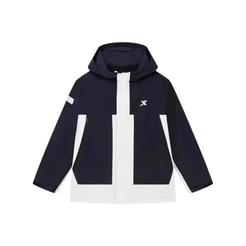 XTEP Чисто черный Школьный возраст Детские софтшелл-куртки