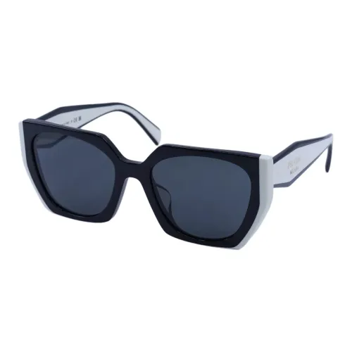 PRADA Ацетат Бабочка Солнцезащитные очки Женские Белые