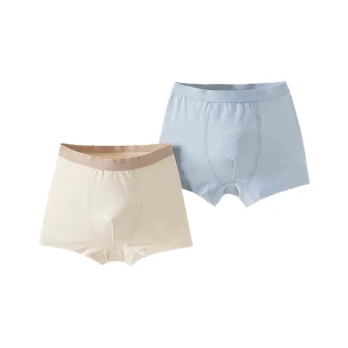 DAVE BELLA SS25 Трусы 2 упаковки 2 упаковки бежевый синий комплект для детей в возрасте 3-7 лет
