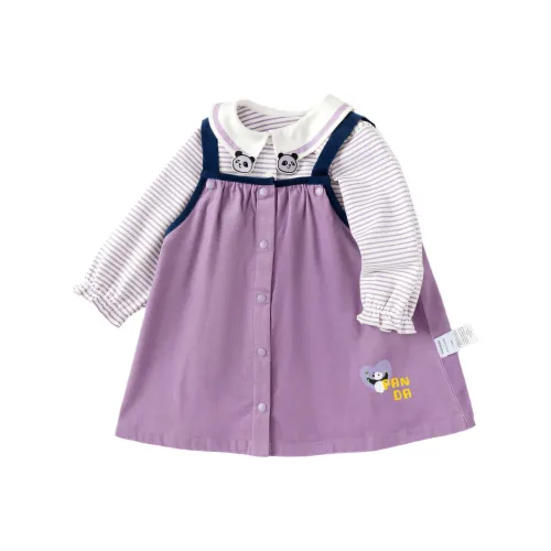 Комплект для малышей и детей дошкольного возраста BALABALA с юбкой белый и фиолетовый