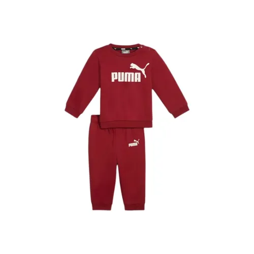 PUMA Essentials Minicats Костюм для малышей Jogger Повседневная спортивная одежда Темно-красный Infant And Toddler