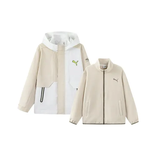 PUMA Ветровка Два PIECE WISEWINDPROOF Куртка B Песочный хаки Для детей 3-7 лет