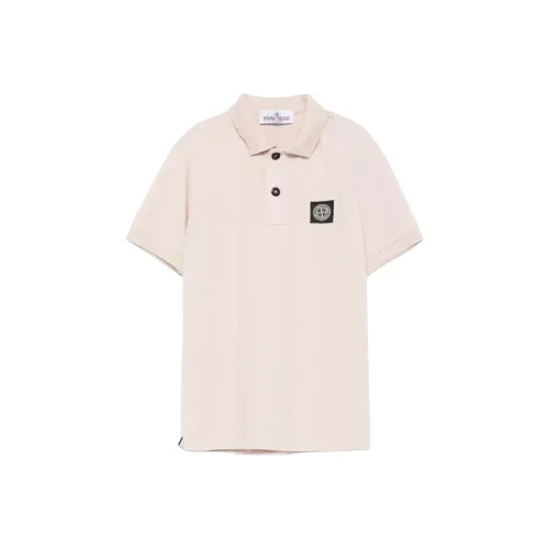 STONE ISLAND Kids Поло Бежевый Румяна
