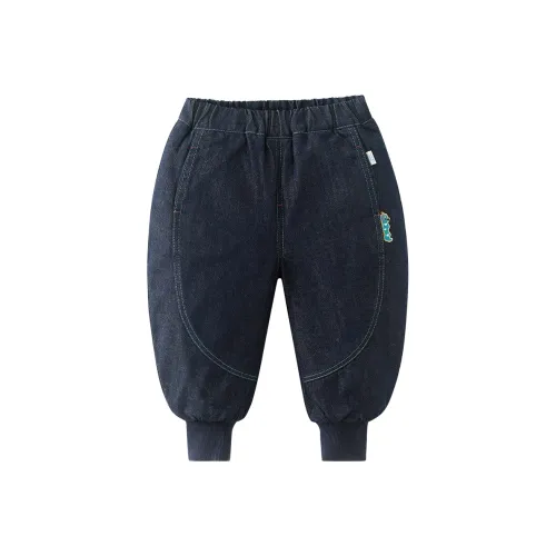 CICIIBEAR Модный Свободный крой Флис с подкладкой Мультяшный с принтом Джинсовый синий Для детей от 3 до 7 лет