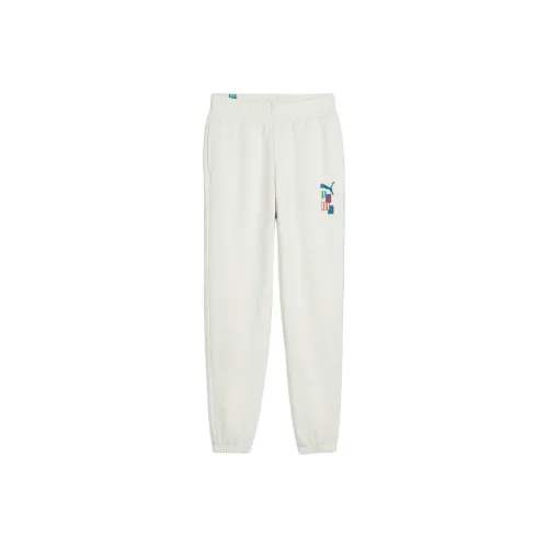 PUMA Детский Низ READY SET BETTER Хлопок Лен Смесь Естественный Подростки