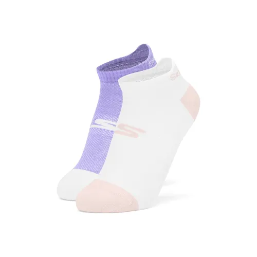 Skechers Kids SS25 Носки 2 упаковки 2 упаковки Лаванда Зефир Белый 05MD Детский
