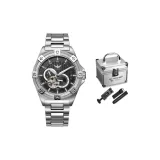 Натуральный Черный Циферблат-Синий Ночной Светящий