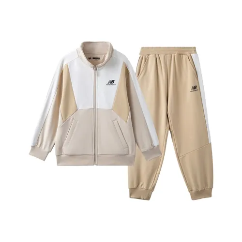 New Balance совместный бренд Повседневная спортивная одежда Светлый Бежевый Дети 3-7 лет
