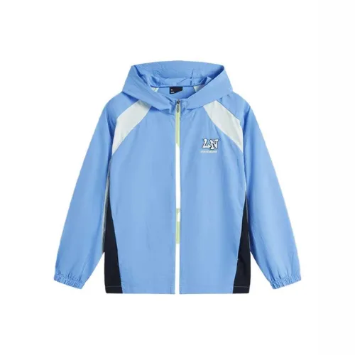 LINING YOUNG Ветровка Sports Life Collection Небесно-голубой Черный Сливочный Детский