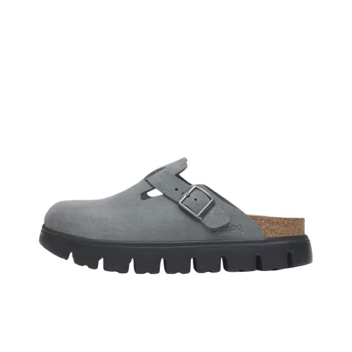 Биркенсток Бостон Чунки EVA Устойчивый к истиранию Домашние тапочки Женские Серый