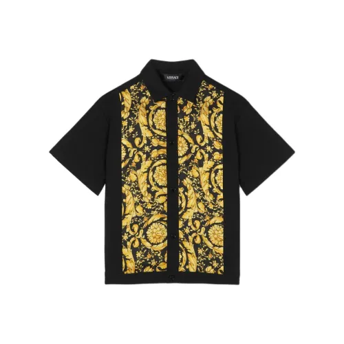 FANSIZHE Рубашка Черный Золотой Детская