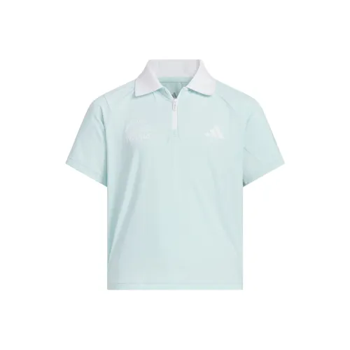 Adidas Sportswear Мятно-зеленое детское поло