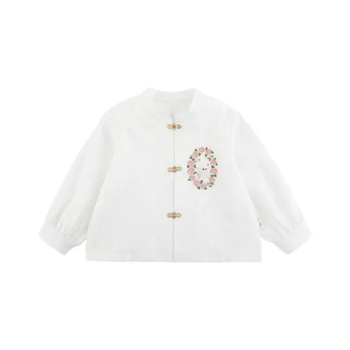 YOEHYAUL Рубашка Кролик Рубашка Белый Дети Возраст 3-7 лет