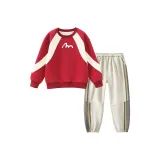 Внимание к деталям Бордовый топ + Абрикосовые штаны