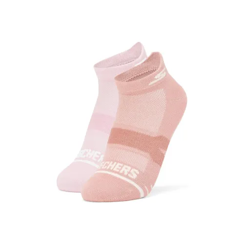 Skechers Kids SS25 Носки 2 упаковки 2 упаковки Cornus Пудра Абрикос Красный 05MA Детский