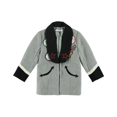 Stella McCartney Multicolor KIDS Шерстяное пальто
