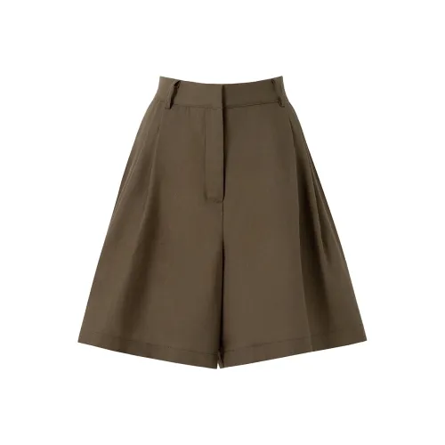 SOON FLOWER Повседневные шорты Женские льняная ткань