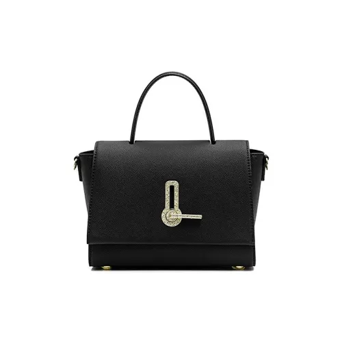 BASA BELA Корова Кожа Сумка Женская Элегантная Черная