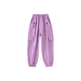 Флисовая подкладка фиолетового цвета