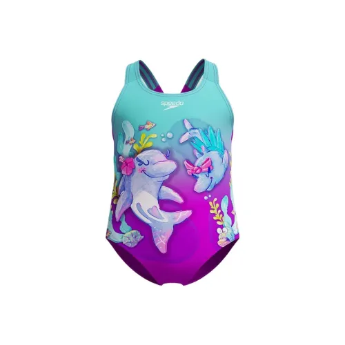 Speedo Детский купальник Лето Infant Wa Toddler Фиолетовый Бирюзовый