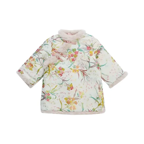 Jiao Ni Чонсам Бежево-абрикосовый для детей 3-7 лет