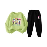 Зеленый, модный, черный, боковой профиль, Минни