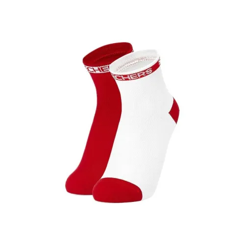 Skechers Kids Носки 2 шт Гоночный красный Чисто белый Детский