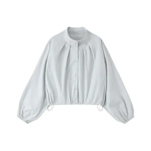 TAGEECHITA UPF 50+ Плиссированный Шнур Укороченный Куртка Куртка Женские