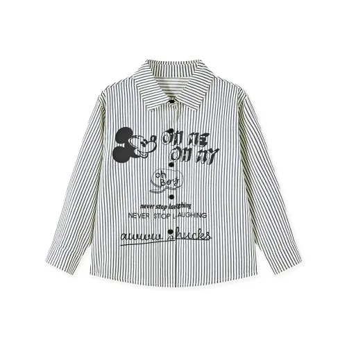 Disney Рубашка Черно-белые полосы для детей 3-7 лет