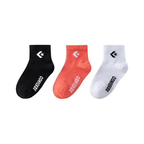 Converse Socks 3 Pack Pure White Teenagers