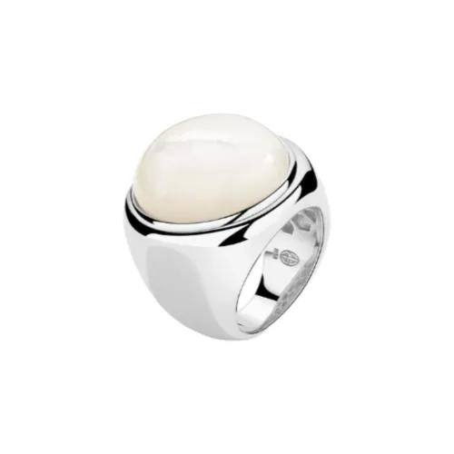 KHEMIA 925 стерлинговое серебро кольцо с покрытием из белого золота унисекс серебро