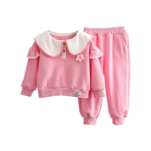 SNOOPY Повседневная спортивная одежда Розовая для детей 3-7 лет