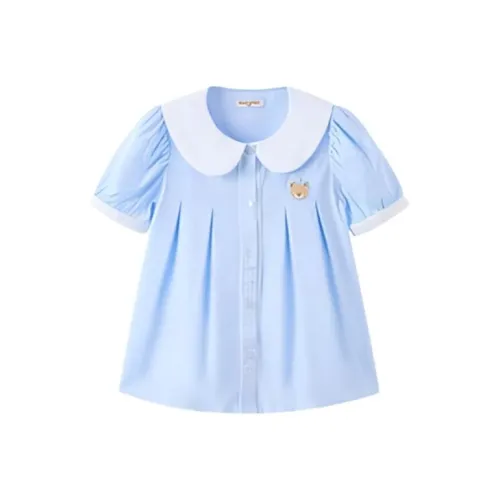 PAW IN PAW Blue Детский Сад Повседневная Рубашка