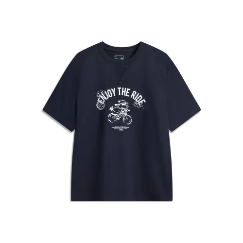 LINING Sports Life Collection Т-Рубашка Мужская Глубокий Синий