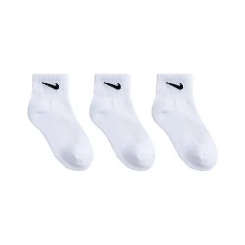 Низкие носки Nike 3 упаковки чисто белый для детей 3-7 лет