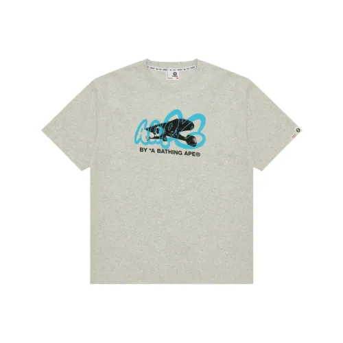 Aape Серый Белый WH2 Мужская T-Рубашка