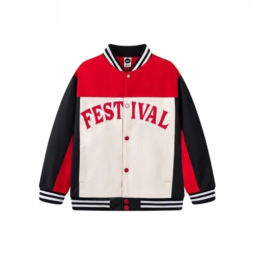 361° Бейсбольная куртка SS25 Scientific Красный Белоснежка Бежевый Подростки
