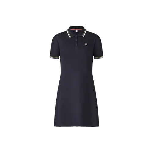 FILA ATHLETICS Теннис RD Королевский синий Nv Женские Короткие Платья с рукавами